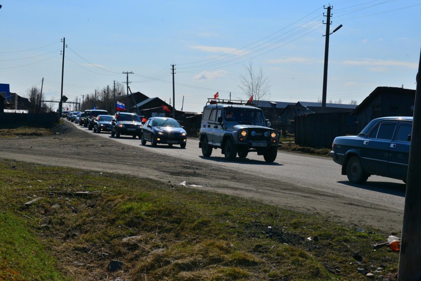 Деревенский парад в честь Дня Победы