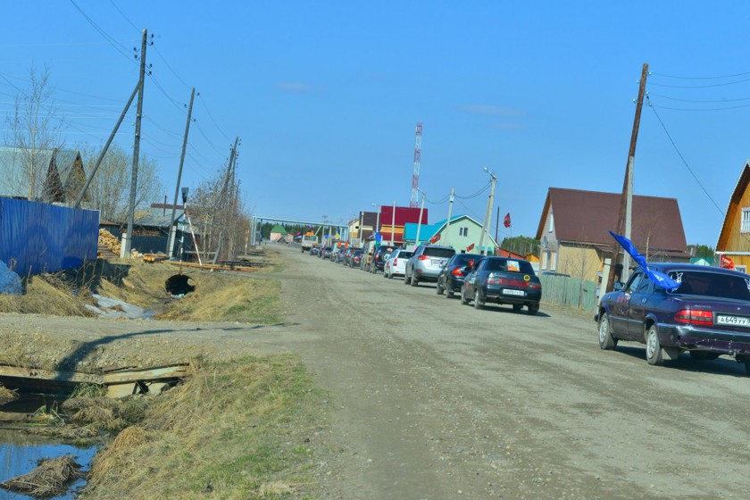 Деревенский парад в честь Дня Победы