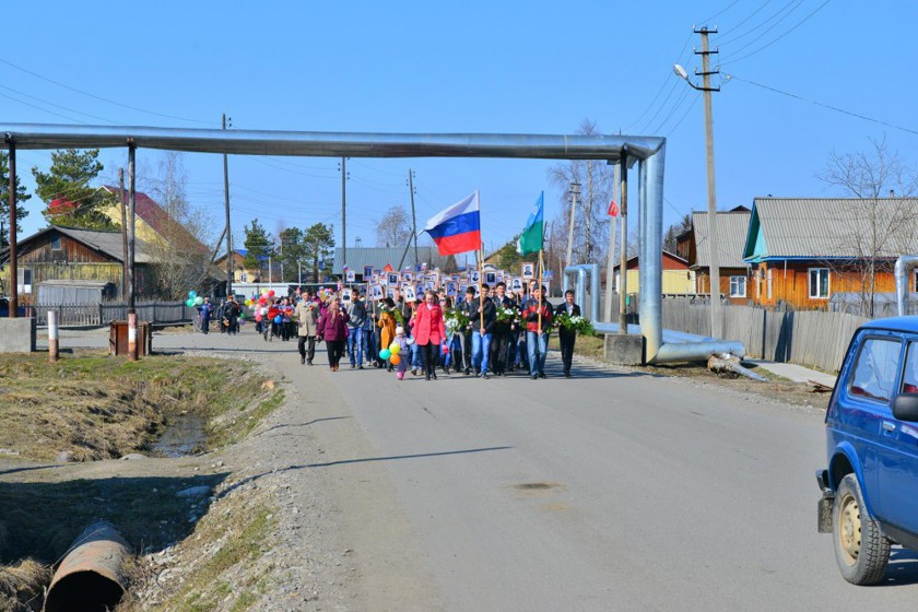 Деревенский парад в честь Дня Победы