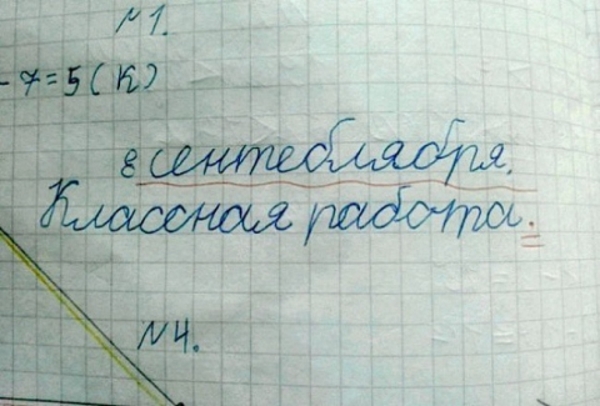 16 удивительно забавных перлов из школьных тетрадей. Такое могли выдать только дети...